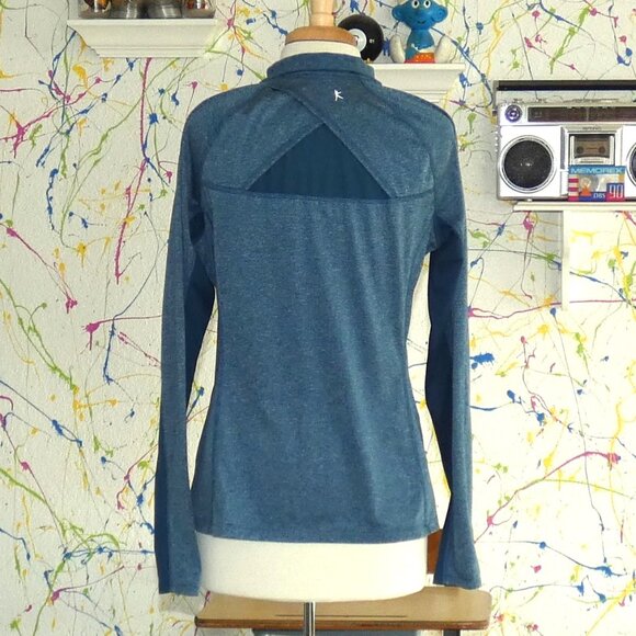 5 for $20 📢 Danskin Now Semi Fitted Dri More LS Thumb Hole 1/4 Zip Pullover - Picture 2 of 8